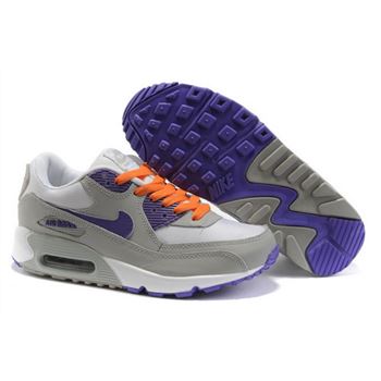 Nike Air Max 90 Womens Shoes Wholesale Purple Gray Orange Low Price